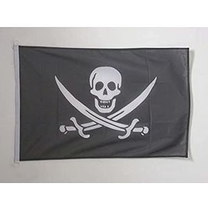 Jack Rackham Piratenvlag 150x90cm - Piratenvlag - piraat piraat 90 x 150 cm Buiten Special - Vlaggen - AZ VLAG
