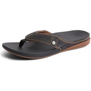 Reef Cushion Bounce Lux Flipflop voor heren, zwart bruin, 37.5 EU