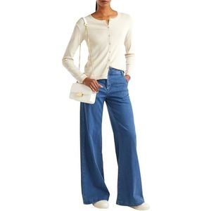 United Colors of Benetton - Gebreid Vest - Lichtbeige - Dames