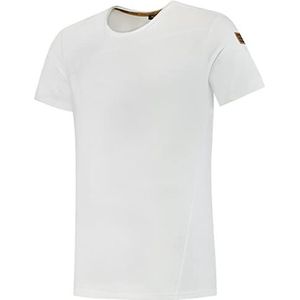 Tricorp 104002 Premium kruisnaad heren T-shirt, 95% gekamd katoen/5% elastaan, 180g/m², zuiver wit, maat L
