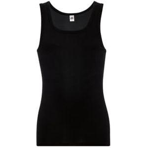 Trigema Onderhemd voor heren, fijn geribbeld in dubbelverpakking, zwart (008), 3XL