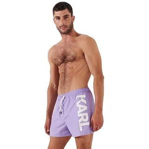 Karl Logo Short Boardshorts, Burgainvillea Purple, XS, Burgainvillea Purple, XS