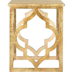 Safavieh bijzettafel, hout, goud, 47,00 x 47,00 x 58,42 cm