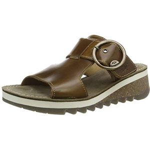 FLY London Dames Tute 2 Sandalen, Braun Camel 001, 34 EU