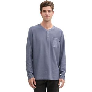 TOM TAILOR T-shirt met lange mouwen voor heren, 11281 - Dove Grijs, S