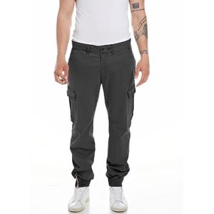Replay Herenbroek van comfortabel katoen, Smoke Grey 391, 31W / 32L