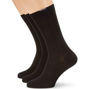 Nur Der Set van 3 perfecte sokken voor heren, zwart (940), 39-42 EU