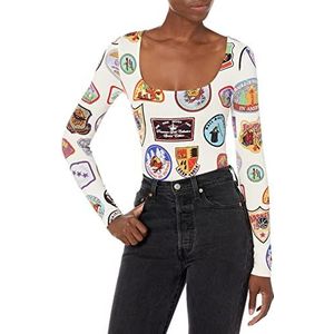 Desigual Damesbody met materiaalbewerking, maat L