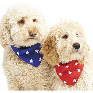 Pet Pooch Boutique Star Bandana voor Hond, X-Small/Klein, Rood