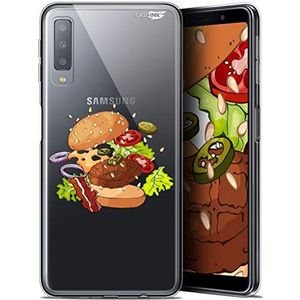 Beschermhoes voor 6 inch Samsung Galaxy A7 2018, ultradun, motief: Splash Burger