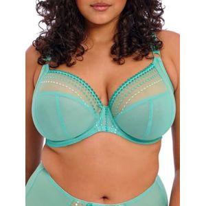 Elomi Women's Plus Size Matilda Unlined Plunge Underwire Bra with J-Hook, Jade
