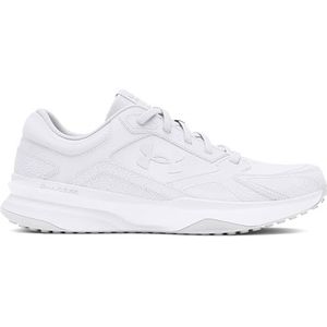 Under Armour Heren UA Edge Lthr Sneaker, Wit Wit Halo Grijs, 46 EU