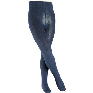 ESPRIT Uniseks-kind Panty Foot Logo K TI Katoen Dun eenkleurig 1 Stuk, Blauw (Navy Blue Melange 6490), 134-146