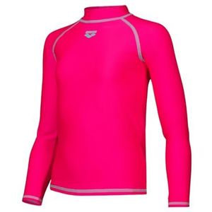 ARENA Unisex Jr Rash Vest L/S Graphic Rash Guard Shirt Kinderen, Roze (Freak Rose), 12-13 Jaren