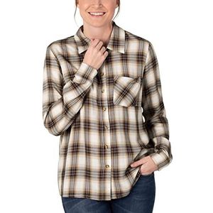 Timezone Boyfriend Fit Blouse voor dames, Creamy Multicolor, XS