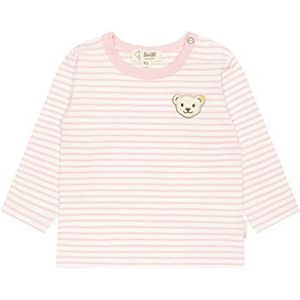 Steiff Uniseks basic T-shirt voor baby's, Zilverroze., 74 cm