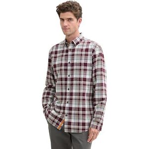 TOM TAILOR heren overhemd, 36706 - Gipsy Purple Check, XXL