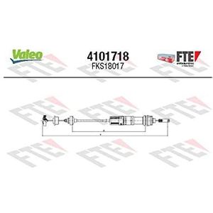 Valeo 4101718 - kabel, koppelingsbediening