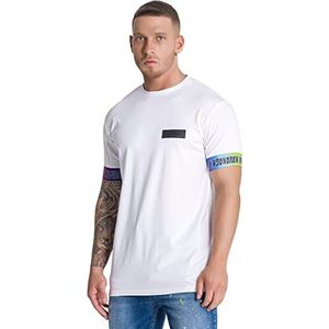 Gianni Kavanagh White Torsion T-shirt voor heren, Regulable, XXL