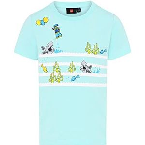 LEGO Jungen T-Shirt Haai LWTaylor 310, 718 Licht Turquise, 104