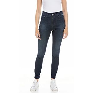 Replay Dames Jeans Mjla Slim-Fit met Power Stretch, 007, donkerblauw, 24W x 28L