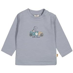 SALT AND PEPPER Jongens B.Boys Ls Print Little Racer T-shirt Set Baby en Peuter, Ashley Blue., 62