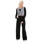 Trendyol Vrouwen Plus Size Hoge Taille Rechte Been Plus Size Jeans, Zwart, 60