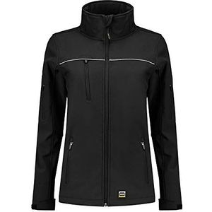 Tricorp 402009 Werkkleding Uitstekende Softshell jas voor dames, 100% polyester + PU-membraan, 340 g/m², zwart, maat 3XL, Zwart, 3XL