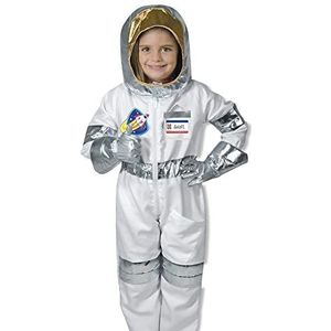 Melissa & Doug Astronaut Role Costume Set Pretend Play , Pretend Play , Halloween Costumes , Astronaut Costume Kids, Kids Costume , 3+ , Gift for Boy or Girl