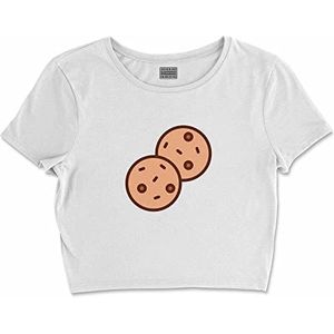 Bona Basics, Digitale print, basic T-shirt voor dames, 100% katoen, wit, casual, bovenstuk voor dames, maat: L, Wit