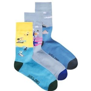 JACK & JONES - BEACH LANDSCAPE - Sokken - Katoenmix - Set van 3