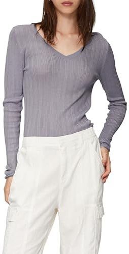 Gebreide Trui - V-hals - Zwart - Viscosemix - Regular Fit