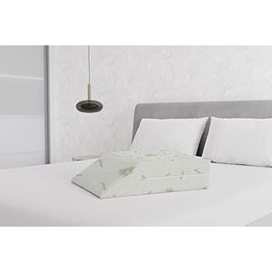 Italian Bed Linen Kussen voor benen, wit, 61 x 50 x 17 cm