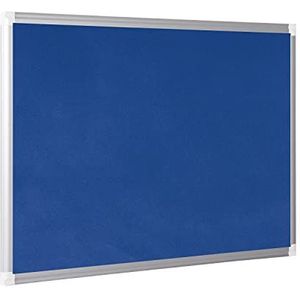 Bi-Office Viltbord New Generation, prikbord met aluminium frame, 90 x 60 cm, blauw