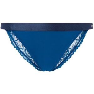 Pepe Jeans Dames kanten bikini-stijl ondergoed, Blauw (donkerblauw), XL