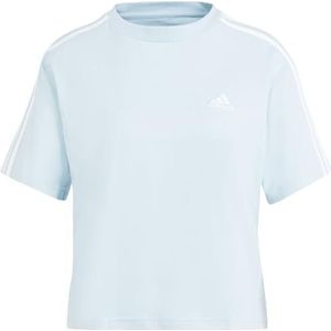adidas Dames Essentials 3-Stripes Single Jersey Crop T-Shirt