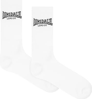 Lonsdale - Gilbert - Sportsokken - Wit/Zwart - 6er-Pack