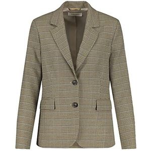 Gerry Weber Damesblazer Langarm, Donkere Ceder Klei Karo, 60