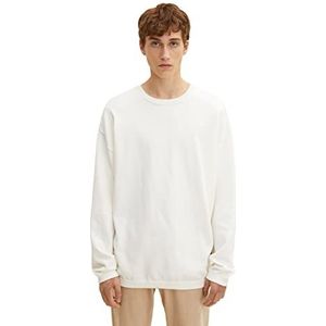 TOM TAILOR Denim Uomini Basic gebreide trui 1032313, 10338 - Soft Light Beige, XS