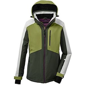 killtec Women's Ski-jas/functionele jas met afritsbare capuchon en sneeuwvanger KSW 229 WMN SKI JCKT, dark green, 40, 37381-000