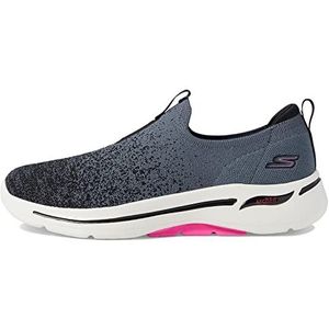 Skechers Dames Go Walk Arch Fit Lunar Views Sneaker, Zwart, 43 EU