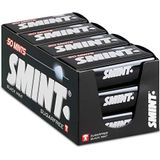 SMINT XL Blackmint – 12 blikjes met 50 krachtige pepermuntjes, suikervrije pepermuntjes met dropsmaak voor een frisse adem