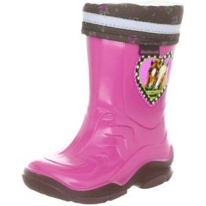 Pferdefreunde Meisjes 120078 Schlupfstiefel, Roze Roze Fuchsia Marone 43, 33 EU