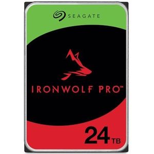 Seagate IronWolf Pro 24 TB, NAS Interne Harde Schijf, 3.5 Pouce, 7200 U/Min, CMR, 256 MB Cache, SATA 6 GB/S, incl. 3 Jaar Rescue Service, Modellno.: ST24000NTZ02