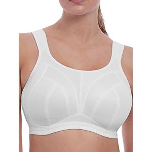 Freya Vrouwen dynamische zachte cup converteren riem stijl draadloze sport beha, Wit, 60D