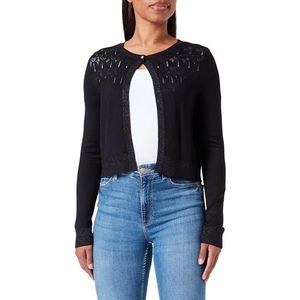 Naf Naf Mlilou Bolero Cardigan voor dames, Zwart, S