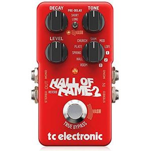 TC Electronic HALL OF FAME 2 REVERB Iconisch reverb-pedaal met baanbrekende MASH footswitch en shimmer-effect