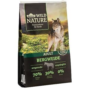 Dehner Wild Nature Hondenvoer, bergweide, droogvoer, graanvrij/suikervrij, voor volwassen honden, paard, 4 kg