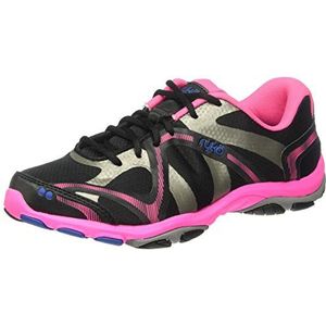 RYKA Invloed Training Schoen Cross Trainer Dames, Zwart Atomic Roze Koningsblauw Gesmeed Grijs, 5.5 UK Wide