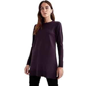 DeFacto Dames Tunic Shirt, D.purple, L